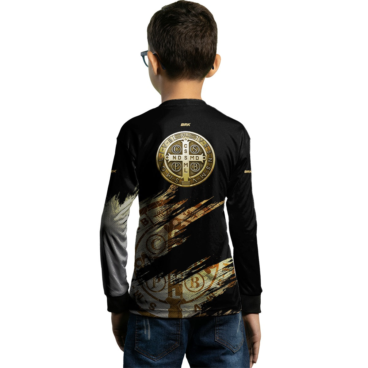 Camisa Agro Infantil Brk São Bento Grunge com Proteção Solar UV50+ - Brk Agro