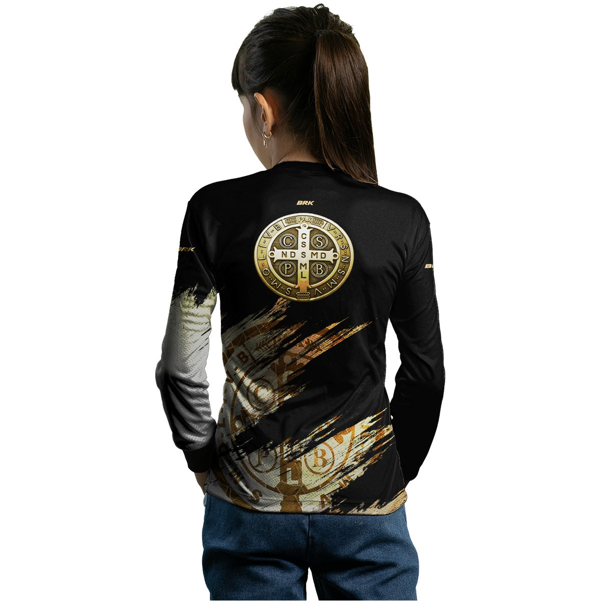 Camisa Agro Infantil Brk São Bento Grunge com Proteção Solar UV50+ - Brk Agro