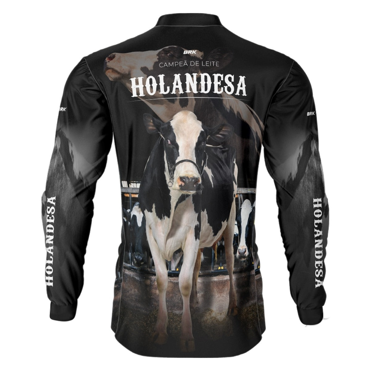 Camisa Agro Brk Vaca Holandesa com Proteção Solar UV50+ - Brk Agro