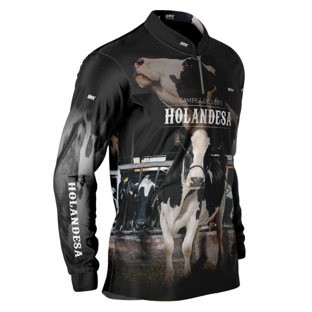 Camisa Agro Brk Vaca Holandesa com Proteção Solar UV50+ - Brk Agro