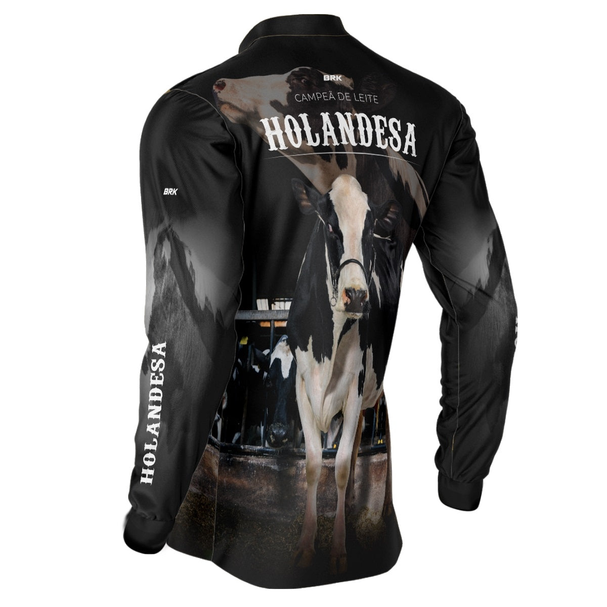 Camisa Agro Brk Vaca Holandesa com Proteção Solar UV50+ - Brk Agro