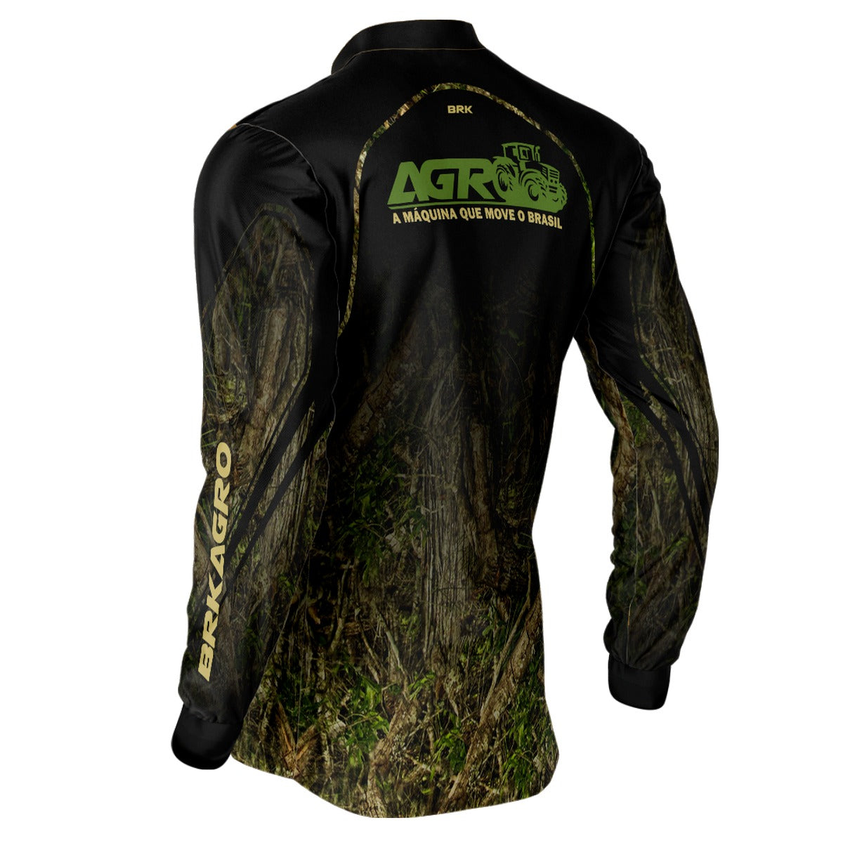 Camisa Agro Brk Camuflada O Agro Move o Brasil com Proteção Solar UV50+ - Brk Agro