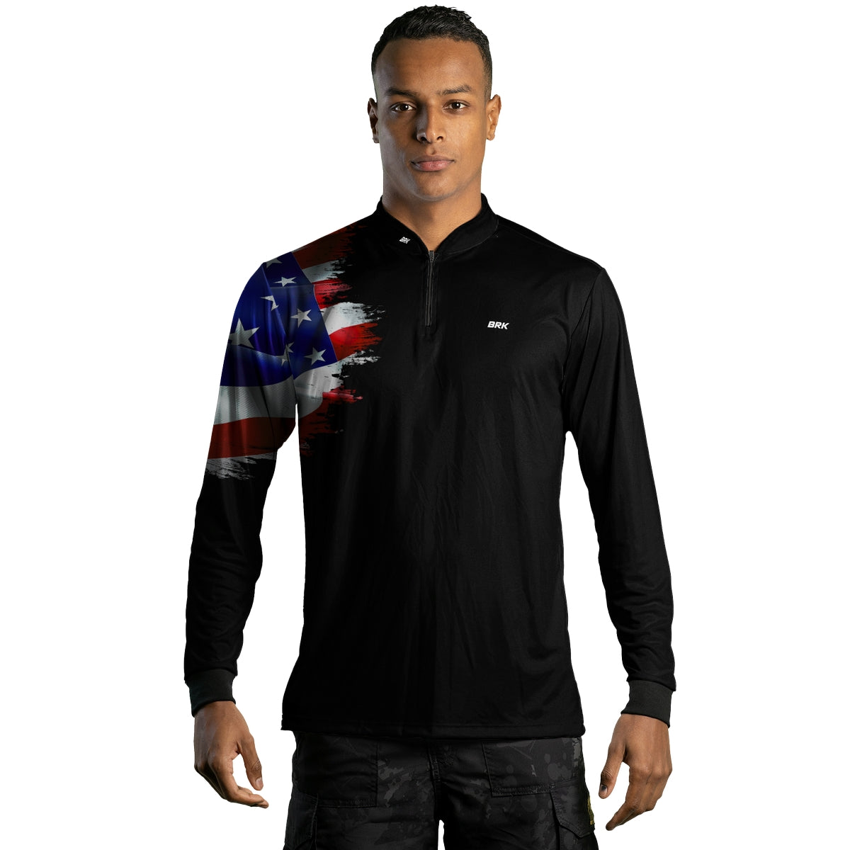 Camisa Agro Brk Bandeira Estados Unidos com Proteção Solar UV50+ - Brk Agro