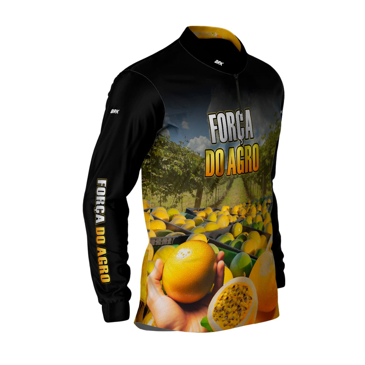 Camisa Agro Brk A Força do Agro Produtor de Maracujá com UV50+ - Brk Agro