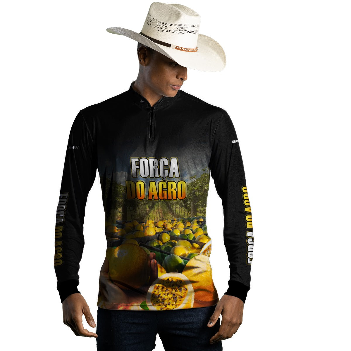 Camisa Agro Brk A Força do Agro Produtor de Maracujá com UV50+ - Brk Agro