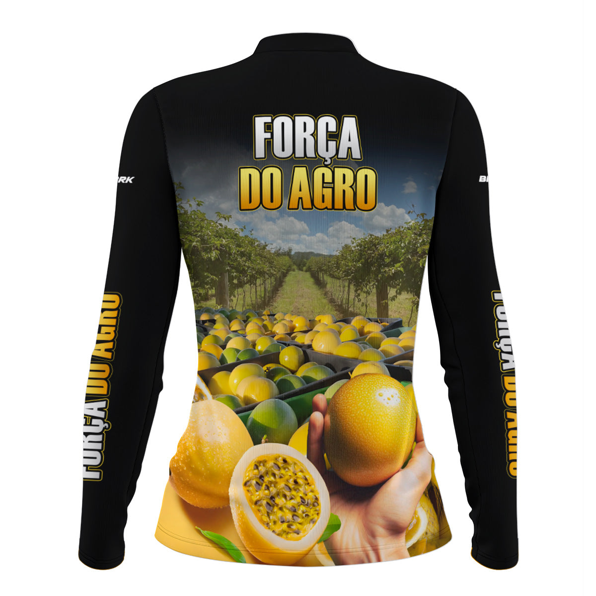 Camisa Feminina Agro  Brk A Força do Agro Produtor de Maracujá com Proteção Solar UV50+ - Brk Agro