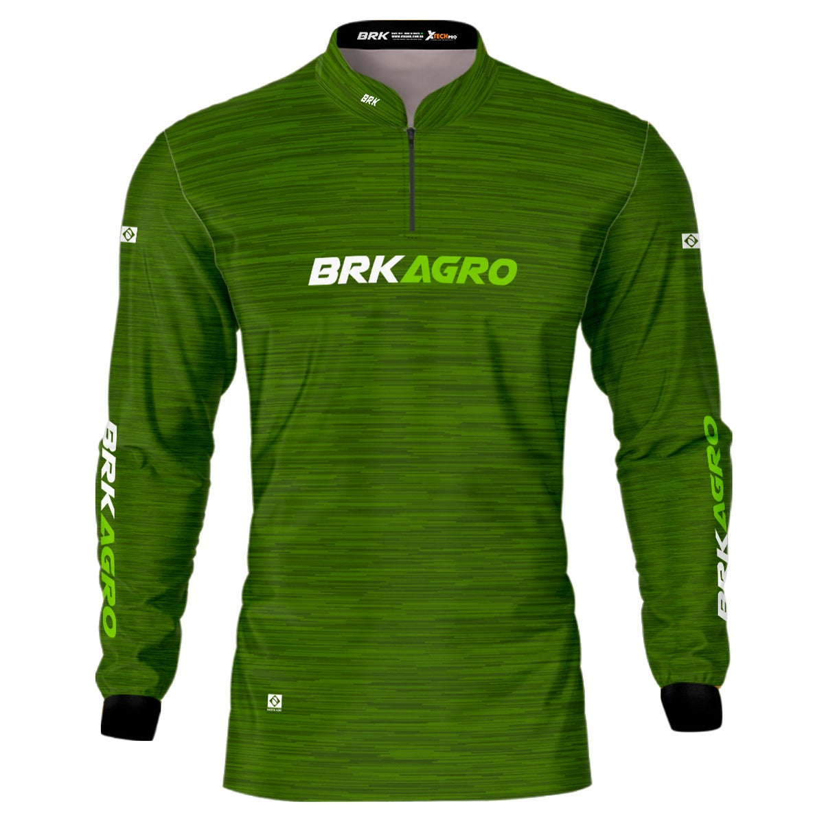 Camisa Agro Brk Mescla Verde com Proteção Solar UV50+ - Brk Agro