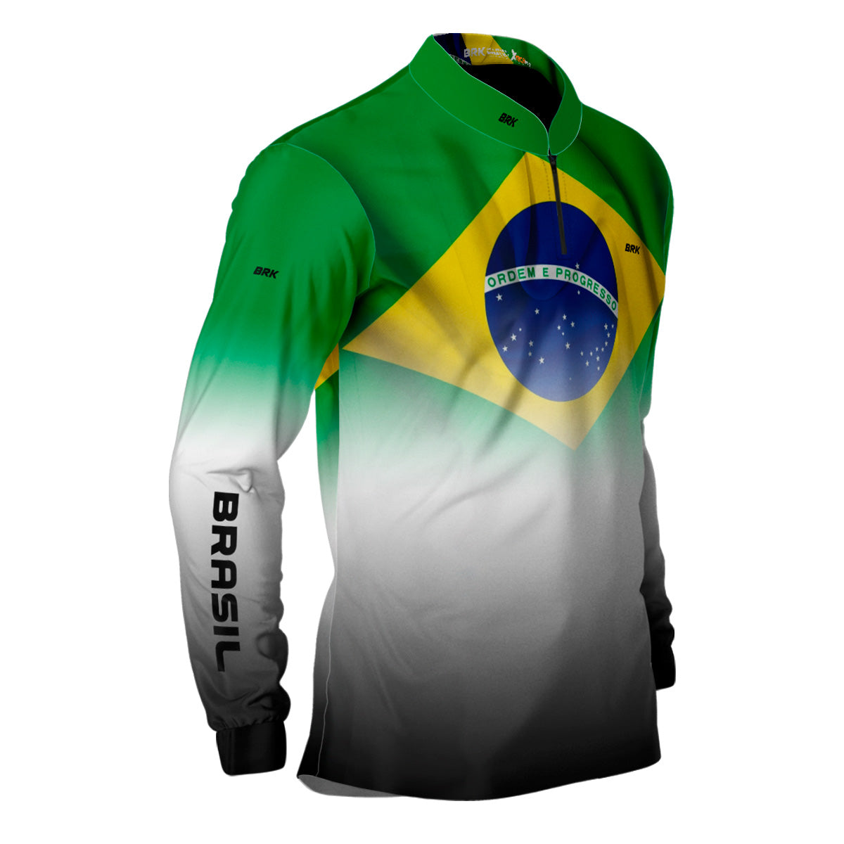 Camisa Agro Brk Brasil Branca com Proteção Solar UV50+ - Brk Agro