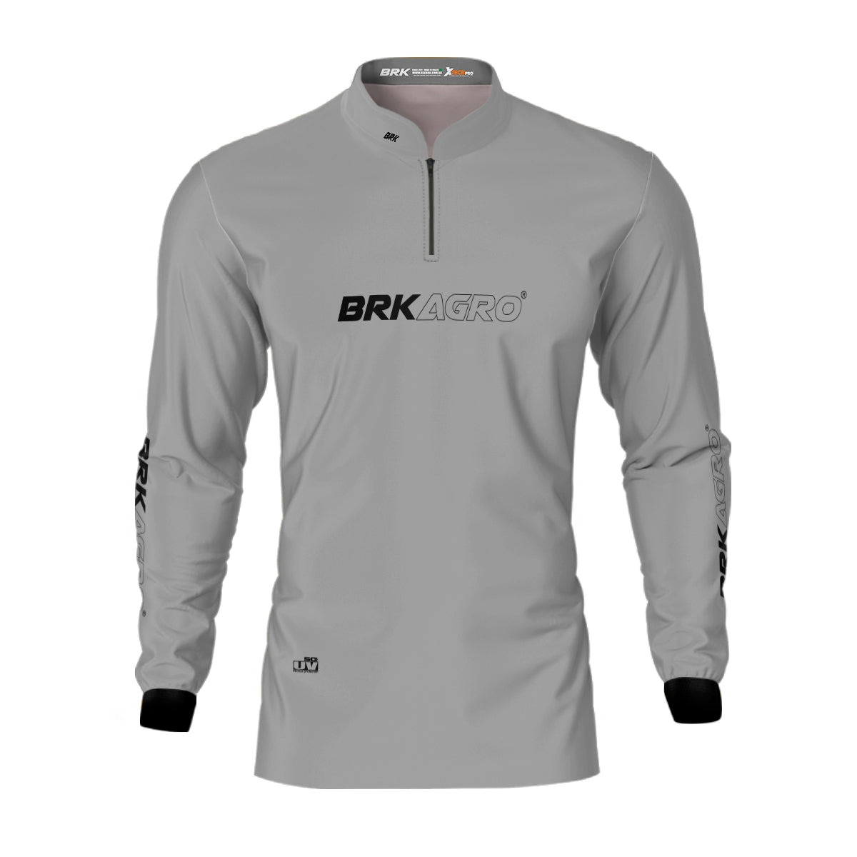 Camisa Agro Brk Cinza Clean com Proteção Solar UV50+ - Brk Agro