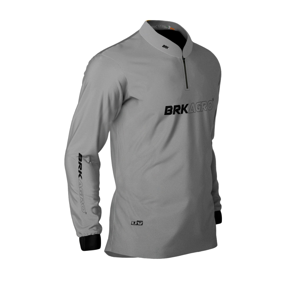 Camisa Agro Brk Cinza Clean com Proteção Solar UV50+ - Brk Agro