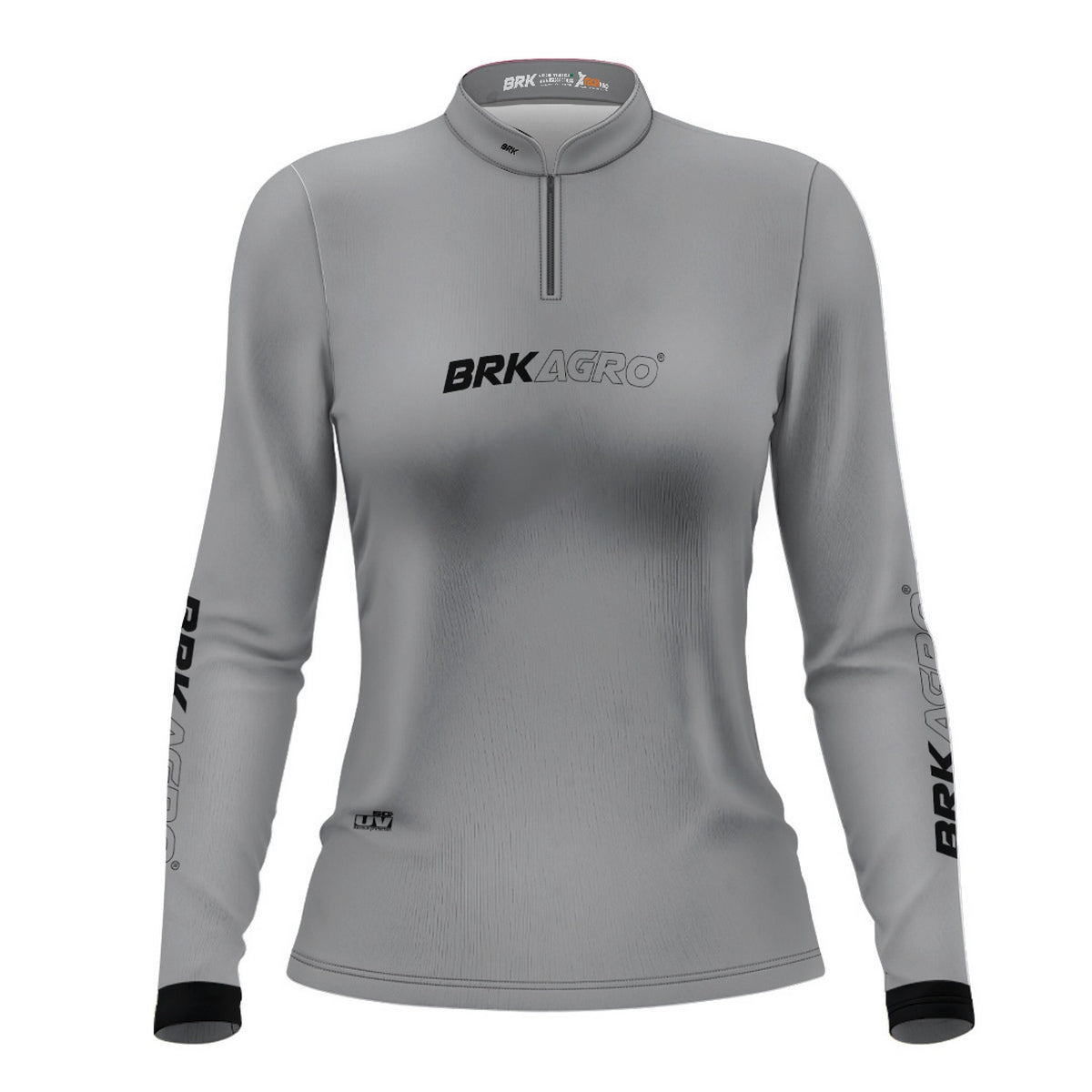 Camisa Feminina Agro  Brk Cinza Clean com Proteção Solar UV50+ - Brk Agro