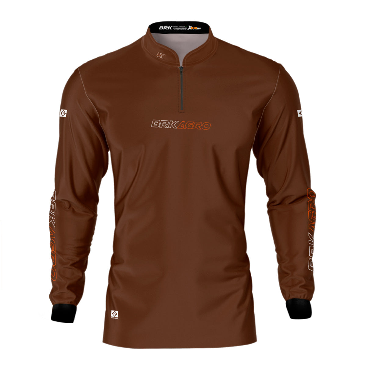 Kit 2 Camisas Básicas Brk Marrom e Brasil EUA com Proteção UV50+ - Brk Agro