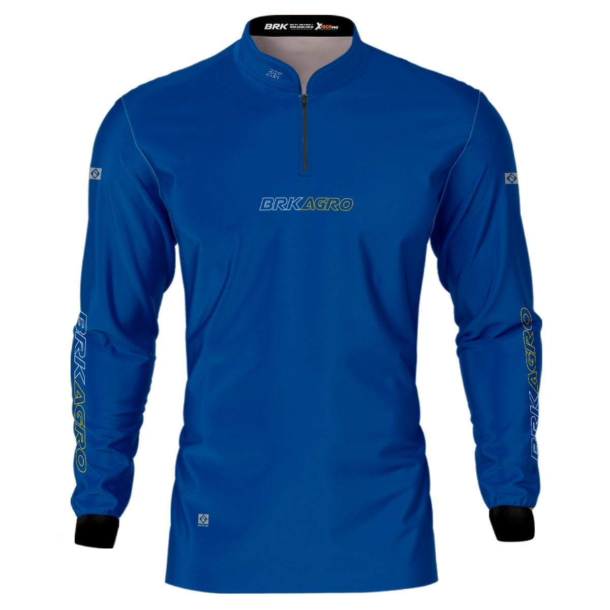 Camisa Agro Brk Básica Azul com Proteção Solar UV50+ - Brk Agro
