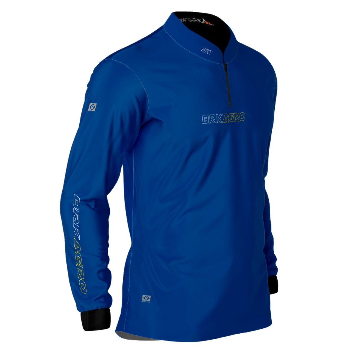 Camisa Agro Brk Básica Azul com Proteção Solar UV50+ - Brk Agro