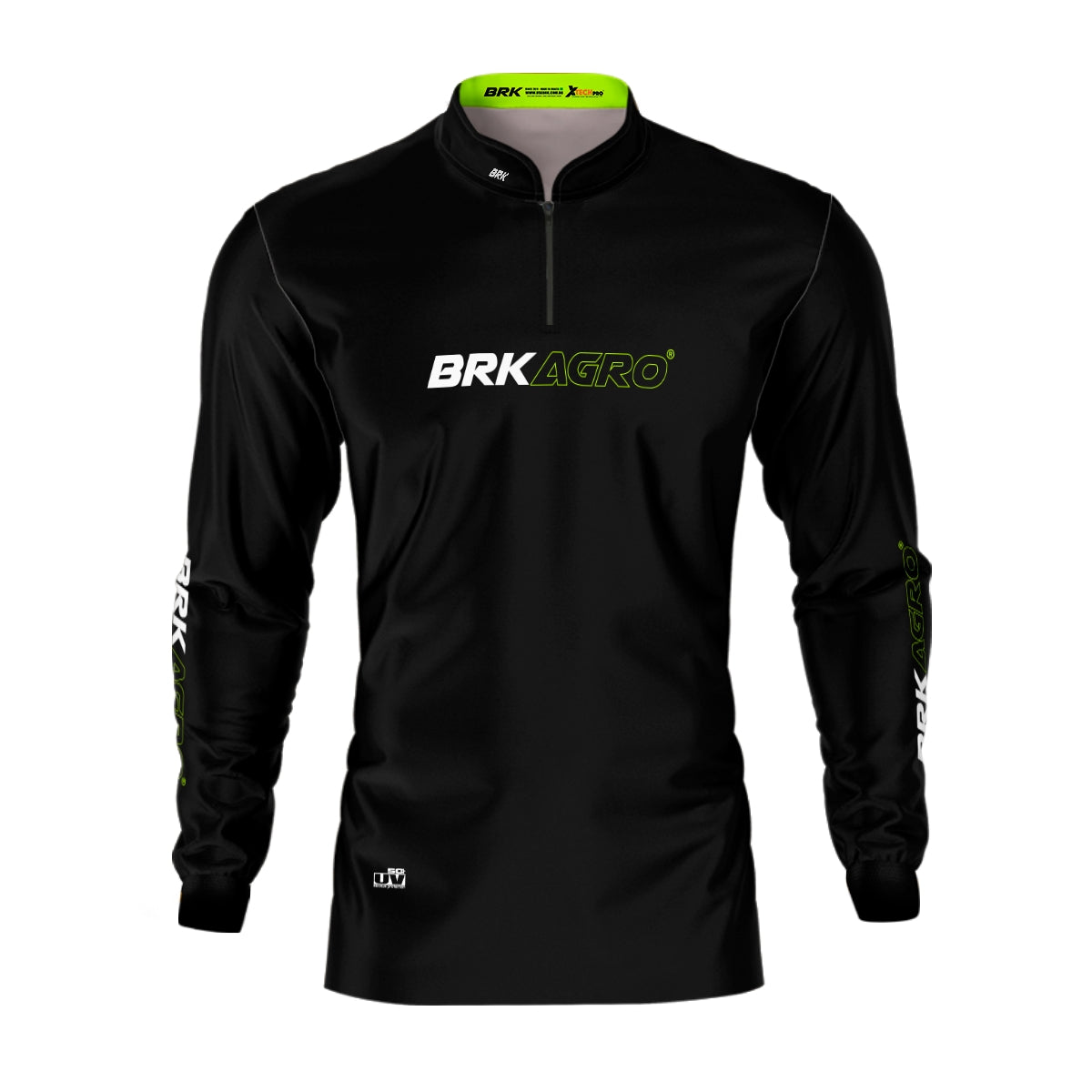 Camisa Agro Brk Preto Básica com Proteção Solar UV50+ - Brk Agro