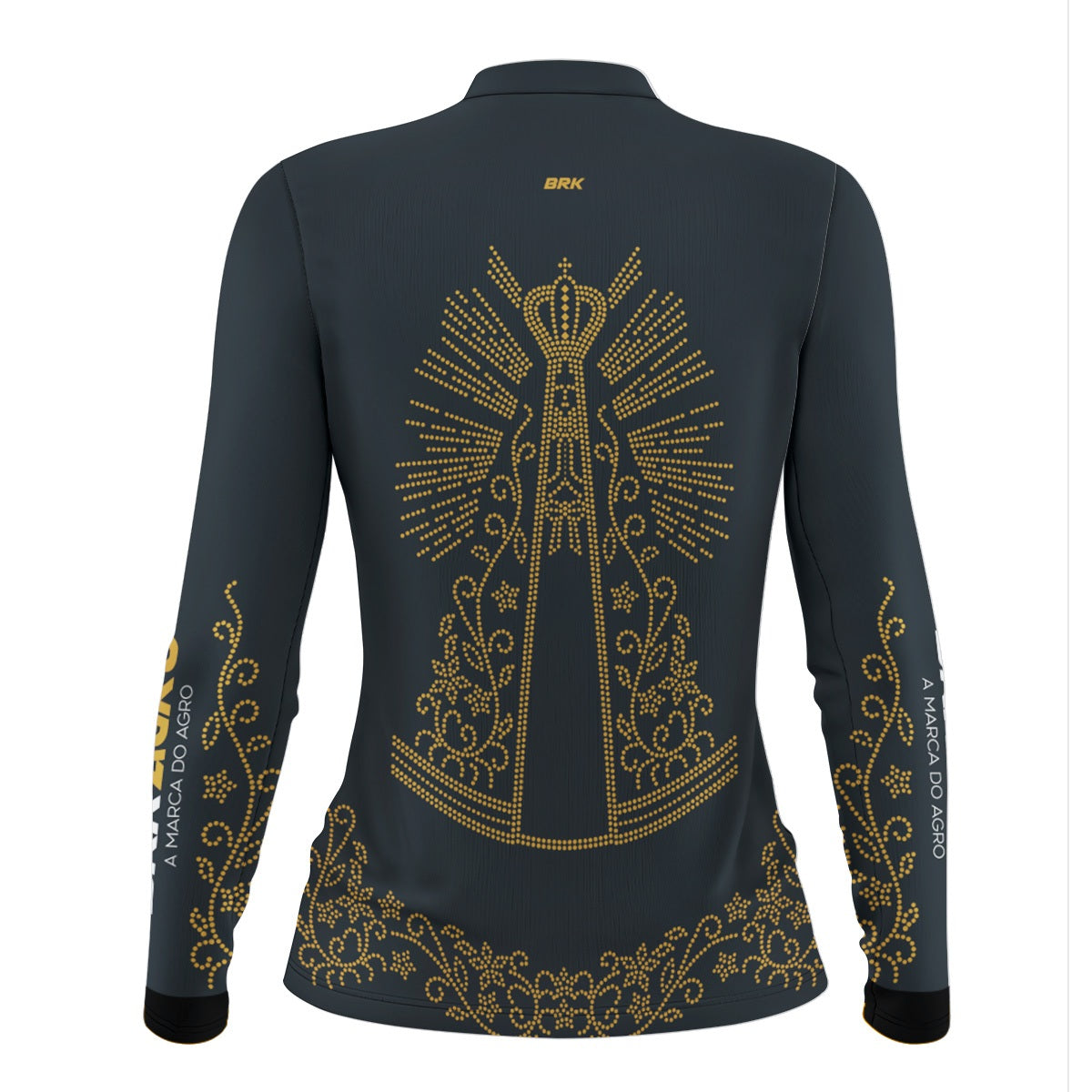 Camisa Feminina Agro  Brk Nossa Senhora Aparecida Strass com Proteção Solar UV50+ - Brk Agro