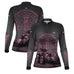 Camisa Feminina Agro  Brk Feminina Medalhão de São Bento Preto e Rosa UV50+ - Brk Agro