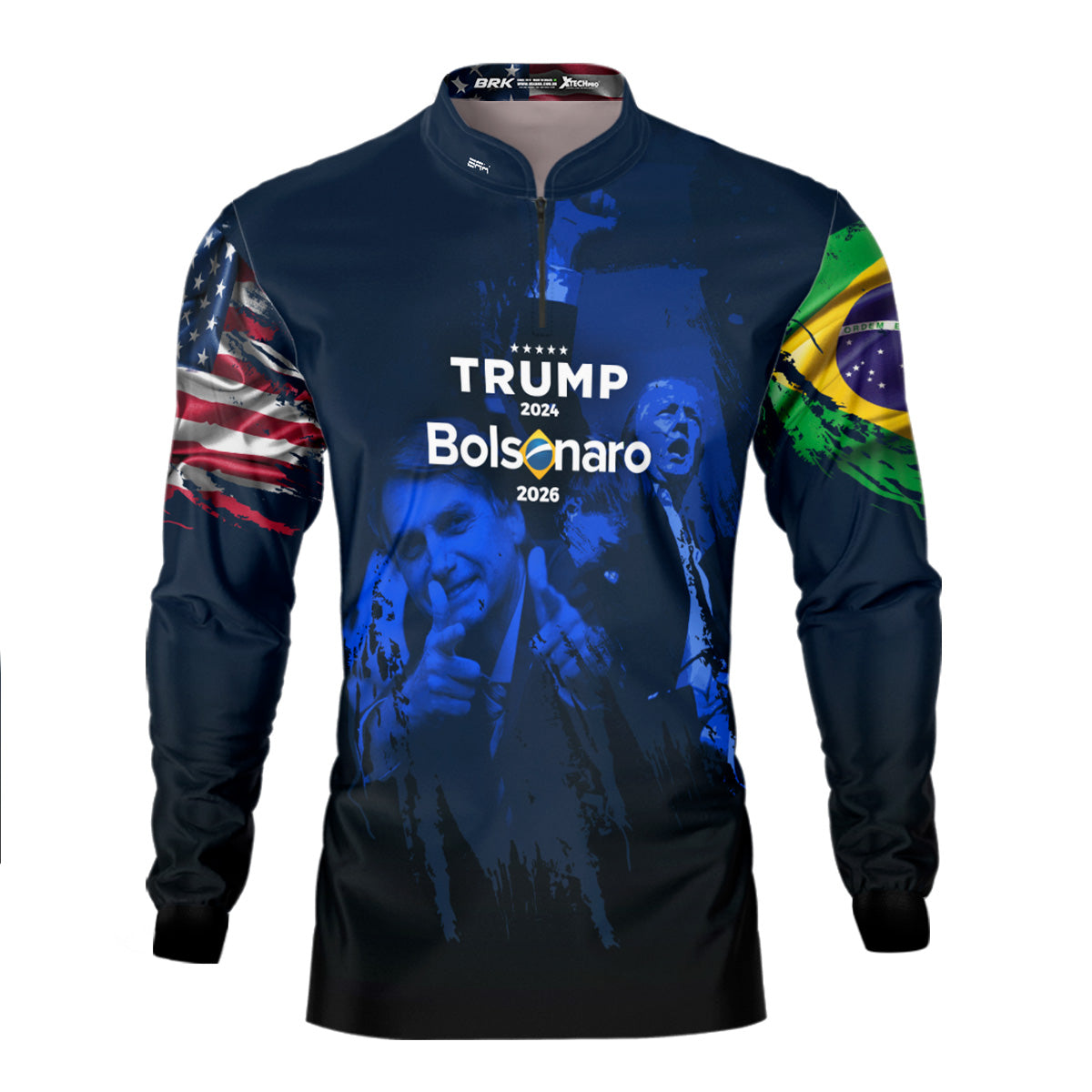 Camisa Agro Brk Trump e Bolsonaro com Proteção Solar UV50+ - Brk Agro