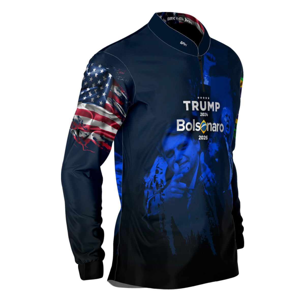 Camisa Agro Brk Trump e Bolsonaro com Proteção Solar UV50+ - Brk Agro