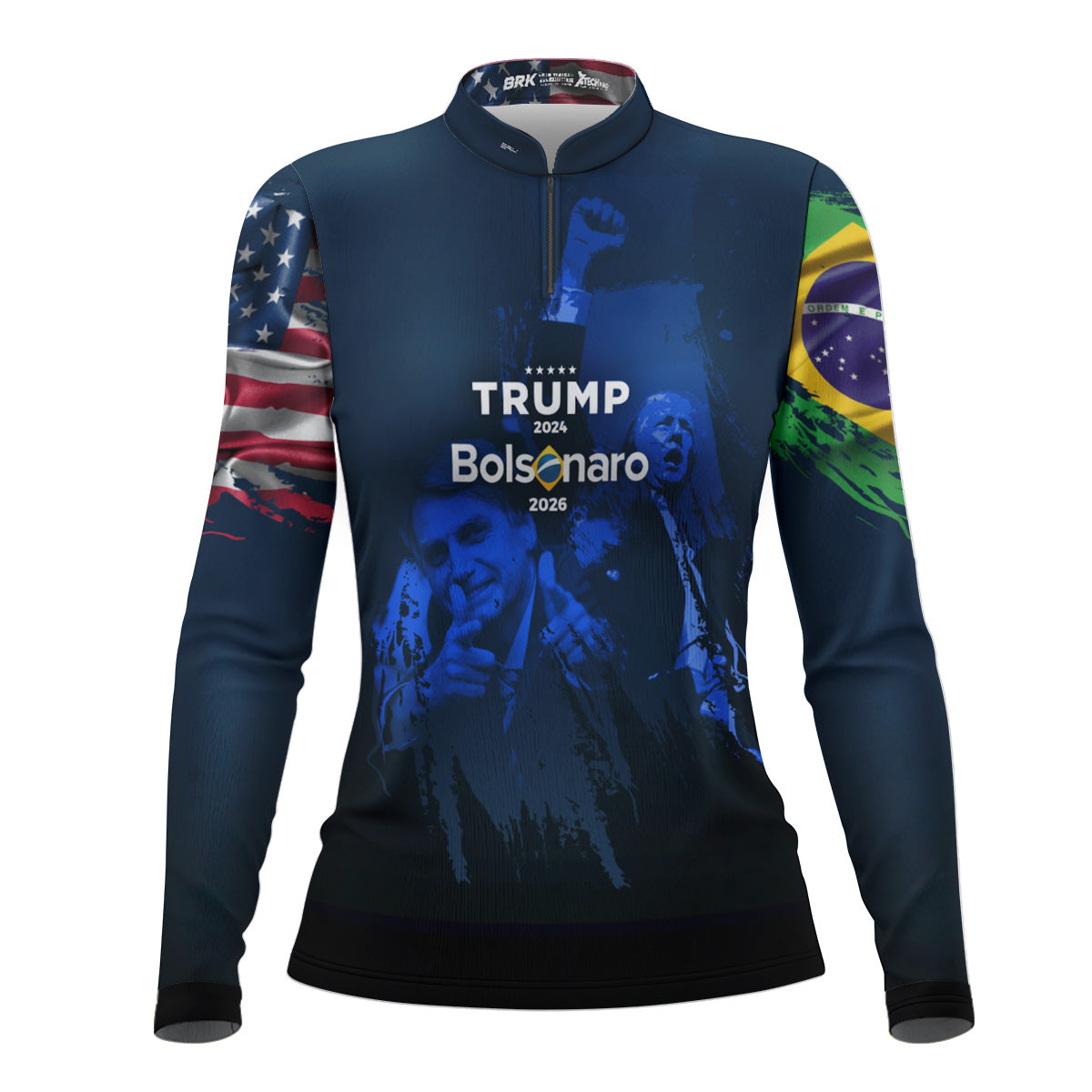 Camisa Agro Brk Trump e Bolsonaro Feminina com Proteção Solar UV50+ - Brk Agro