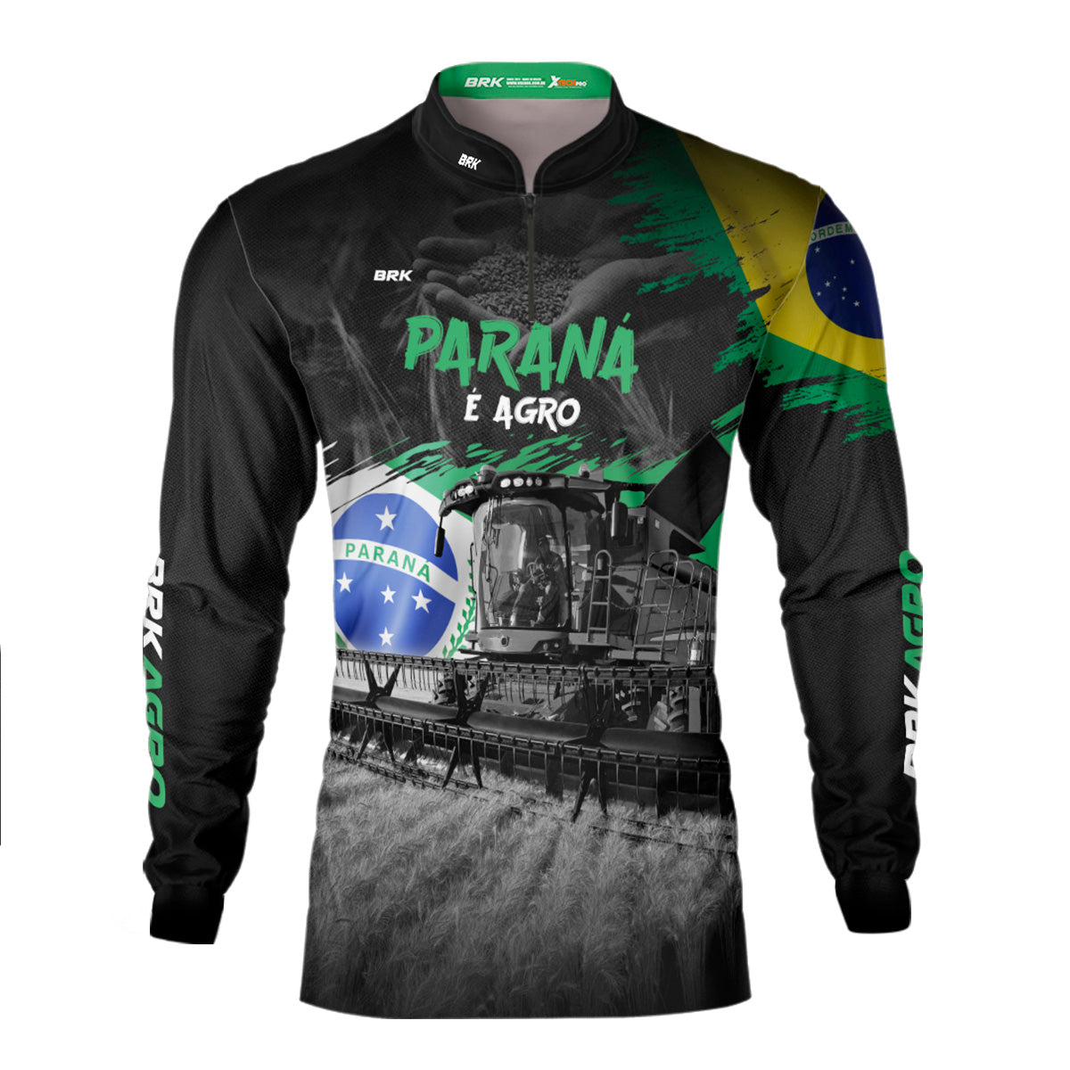 Camisa Agro Brk Agro é Paraná com Proteção Solar UV50+ - Brk Agro