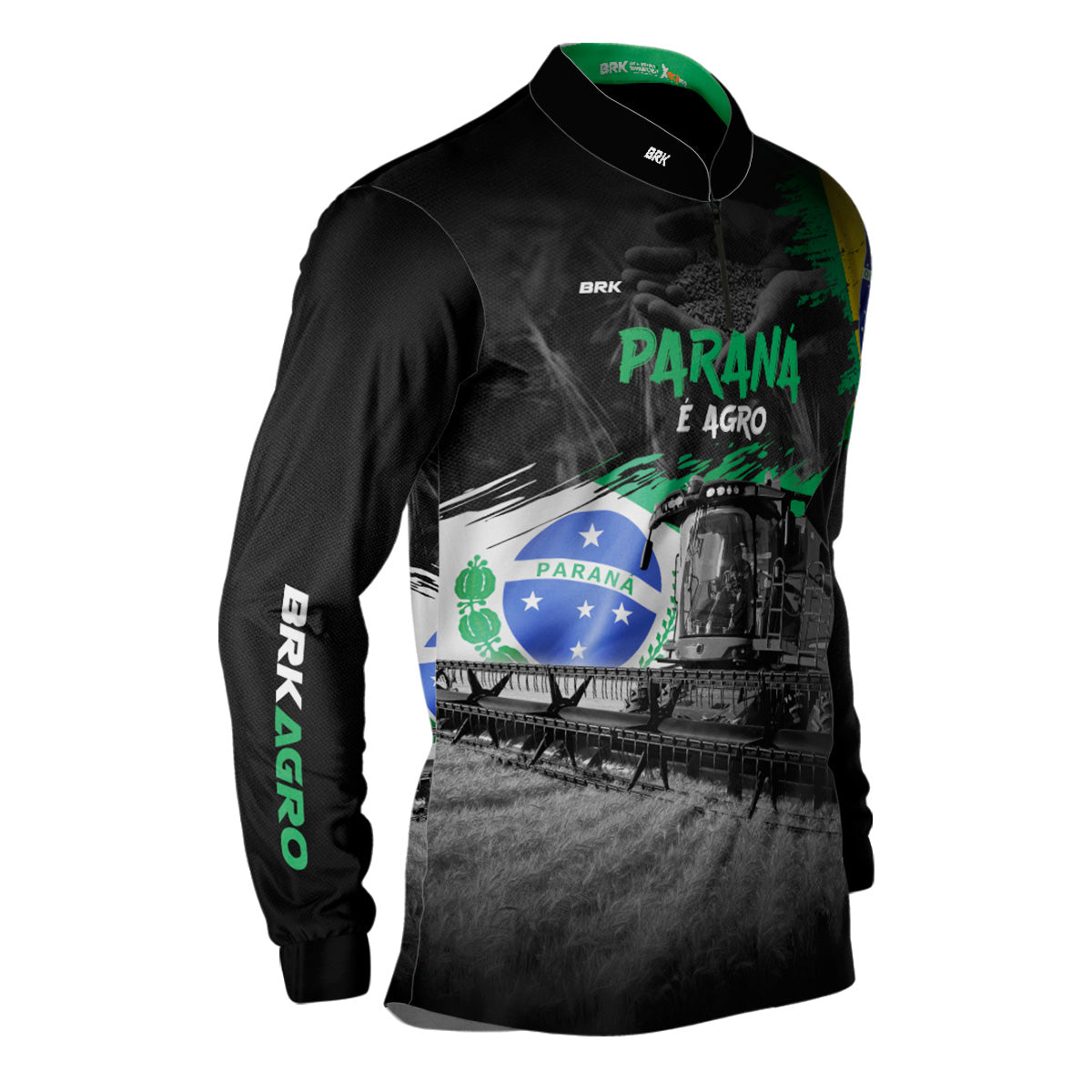 Camisa Agro Brk Agro é Paraná com Proteção Solar UV50+ - Brk Agro
