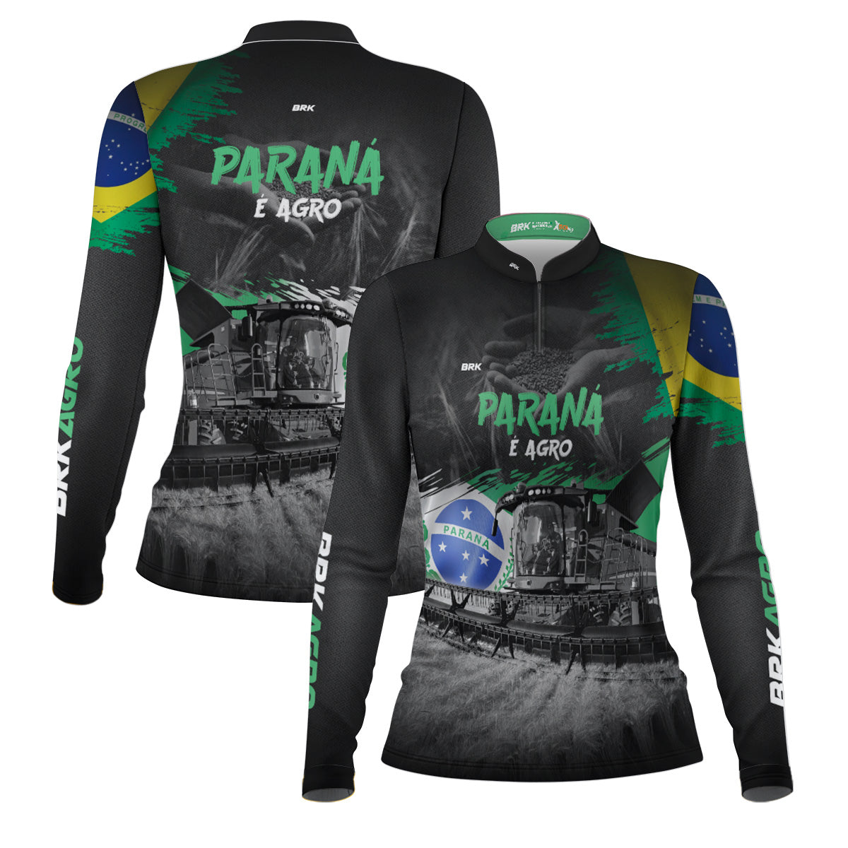Camisa Feminina Agro  Brk Agro é Paraná com Proteção Solar UV50+ - Brk Agro