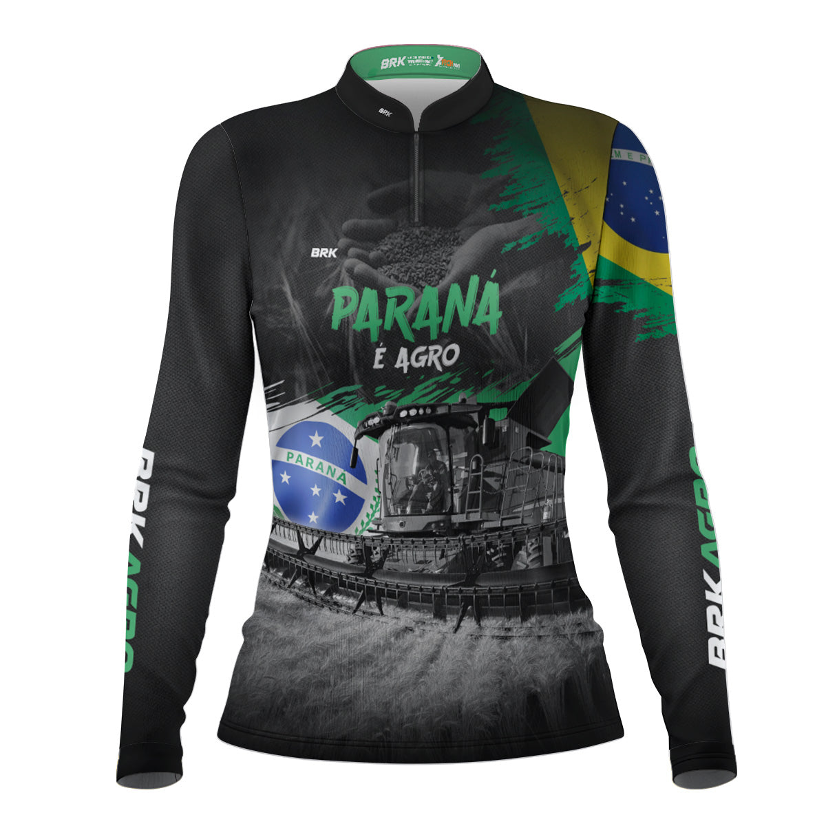 Camisa Feminina Agro  Brk Agro é Paraná com Proteção Solar UV50+ - Brk Agro