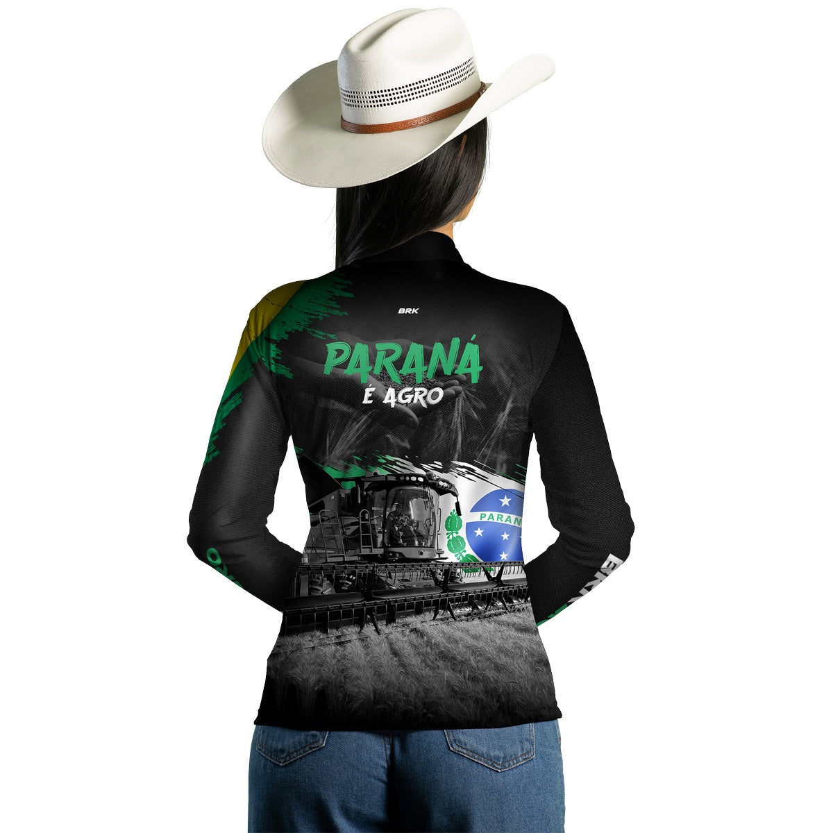 Camisa Feminina Agro  Brk Agro é Paraná com Proteção Solar UV50+ - Brk Agro