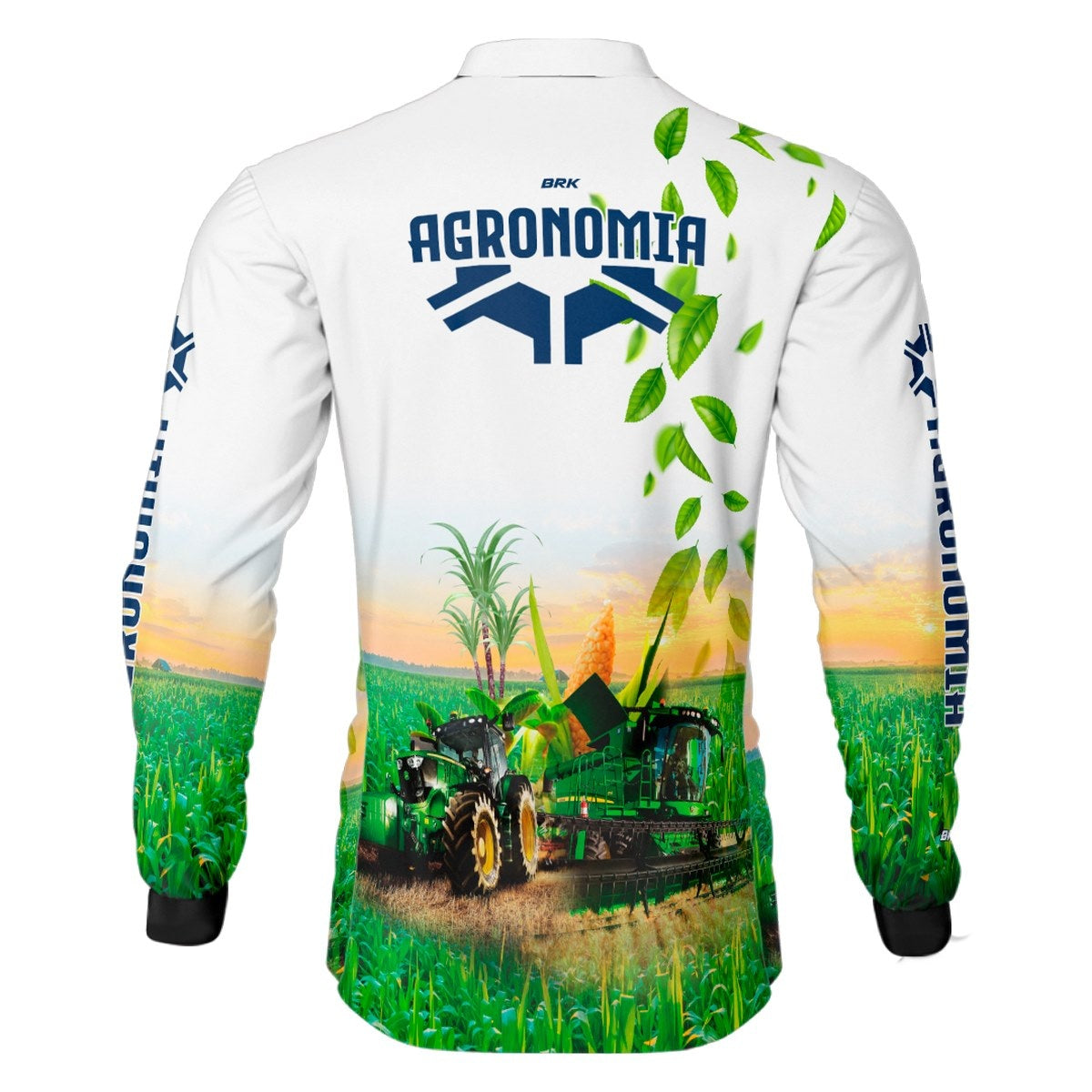 Camisa Agro Brk Agronomia Branca com Proteção Solar UV50+ - Brk Agro