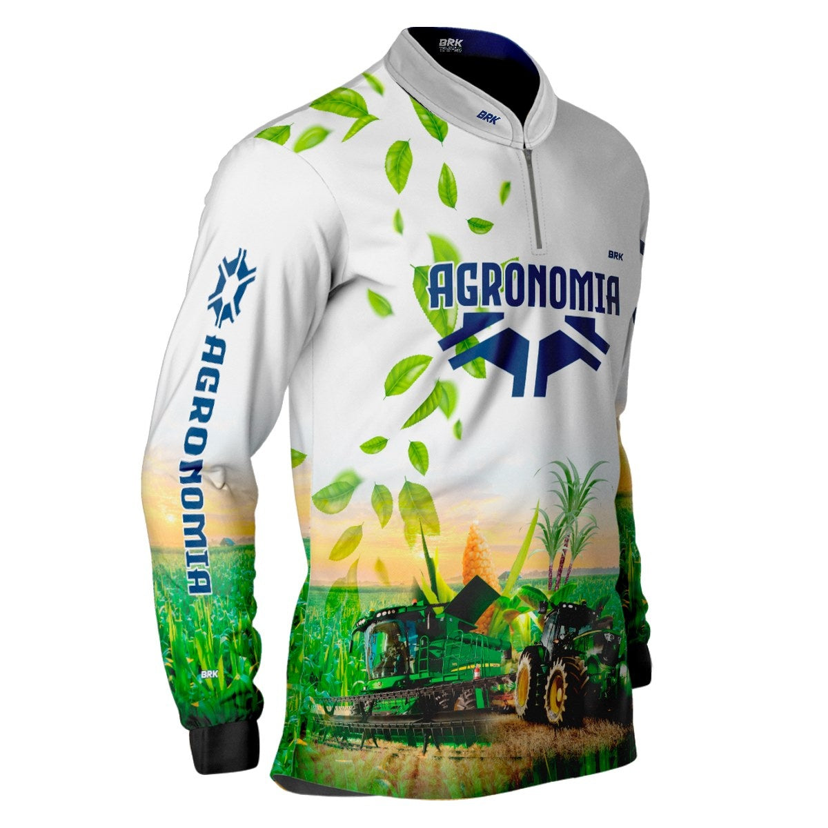 Camisa Agro Brk Agronomia Branca com Proteção Solar UV50+ - Brk Agro