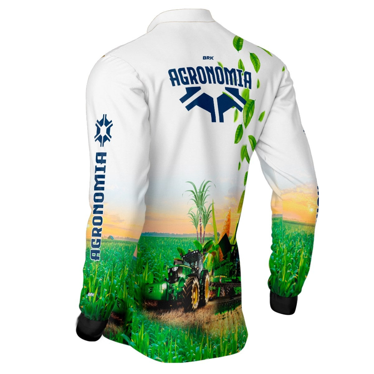 Camisa Agro Brk Agronomia Branca com Proteção Solar UV50+ - Brk Agro