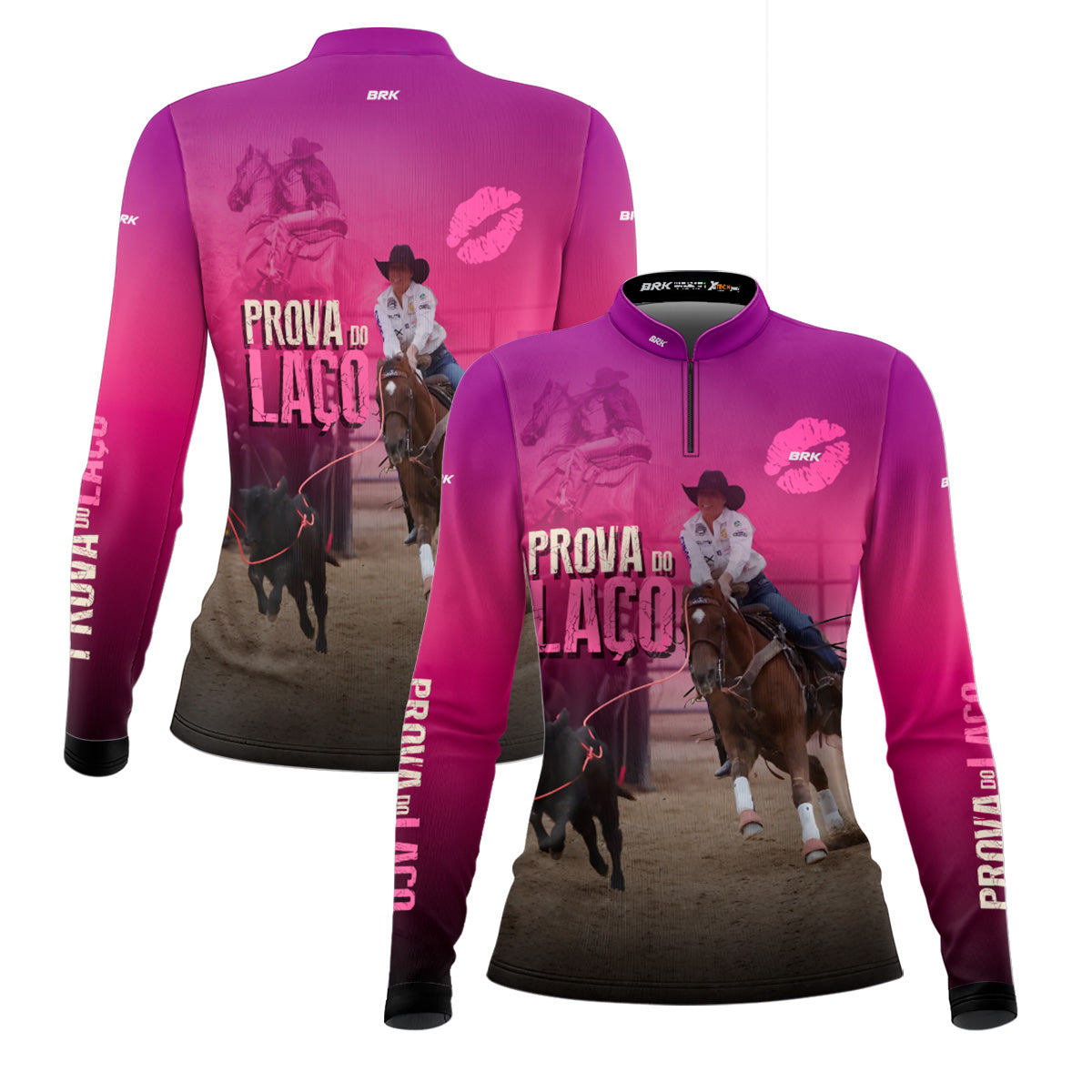 Camisa Feminina Agro  Brk Prova do Laço com Proteção Solar UV50+ - Brk Agro