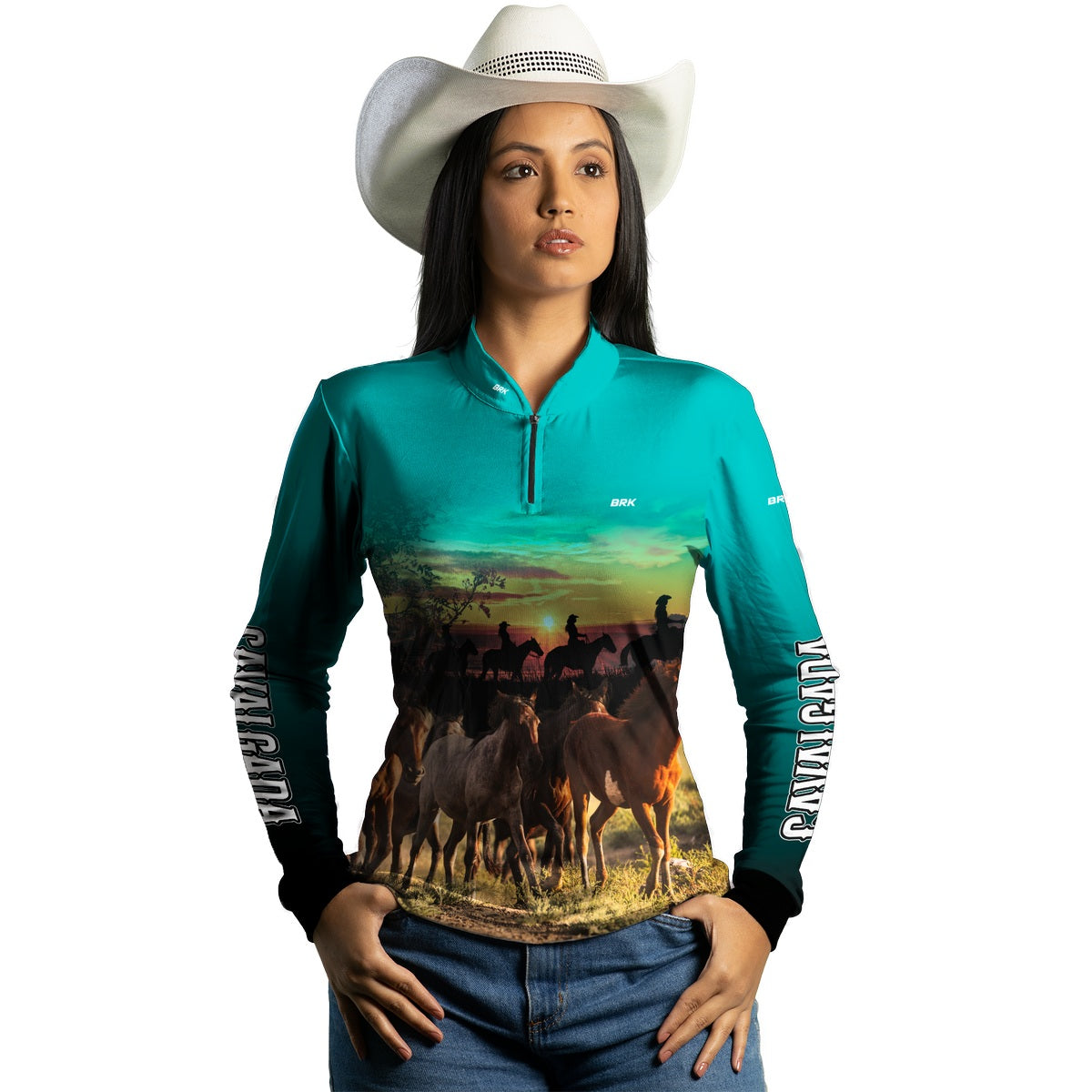 Camisa Feminina Agro  Brk Comitiva com Proteção Solar UV50+ - Brk Agro