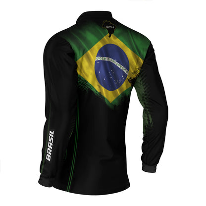 Camisa Agro Brk Bandeira do Brasil com Proteção Solar UV50+ Envio Imediato - Brk Agro