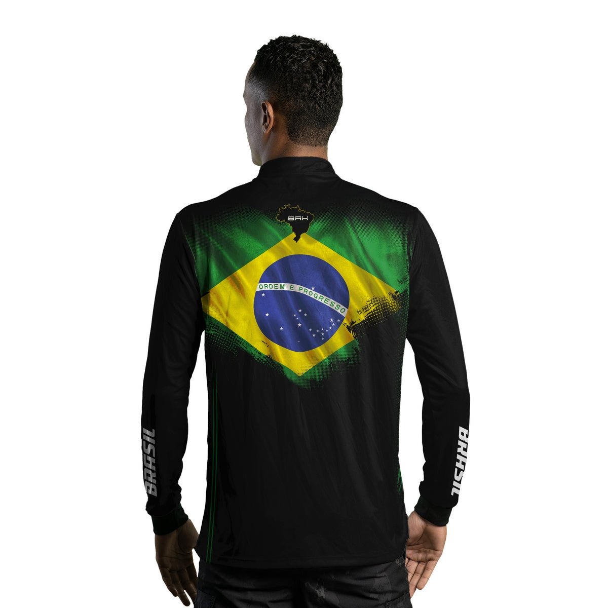 Camisa Agro Brk Bandeira do Brasil com Proteção Solar UV50+ Envio Imediato - Brk Agro