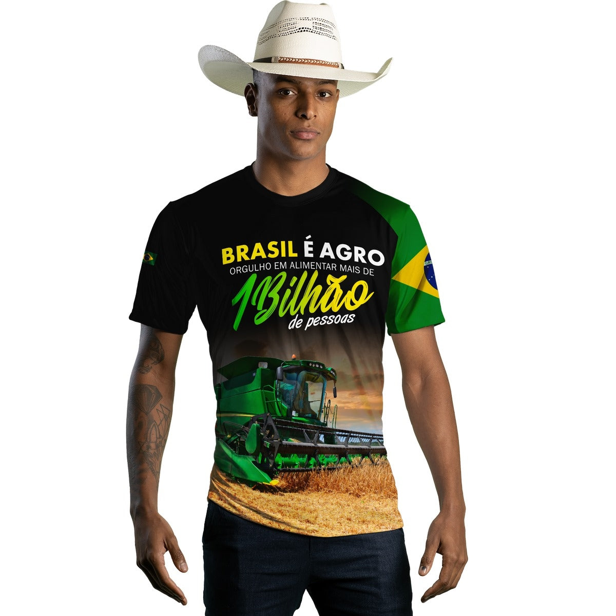 Camiseta Agro Brk Agro é Bilhão com Proteção Solar UV50+ - Brk Agro