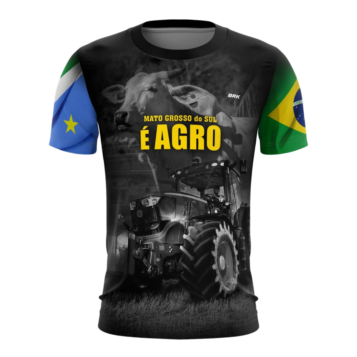 Camiseta Agro Brk Mato Grosso do Sul é Agro com UV50+ - Brk Agro