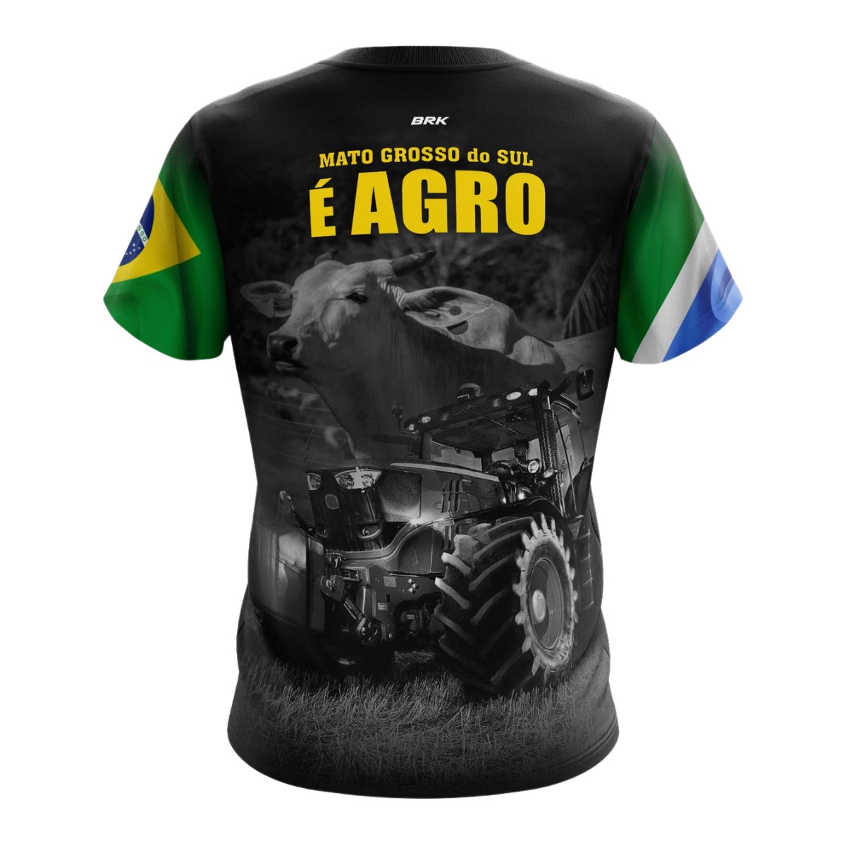 Camiseta Agro Brk Mato Grosso do Sul é Agro com UV50+ - Brk Agro