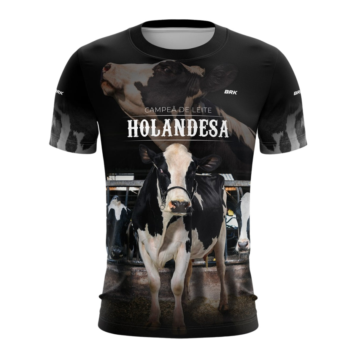 Camiseta Agro Brk Vaca Holandesa com Proteção Solar UV50+ - Brk Agro