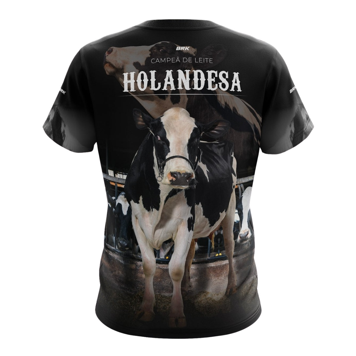 Camiseta Agro Brk Vaca Holandesa com Proteção Solar UV50+ - Brk Agro