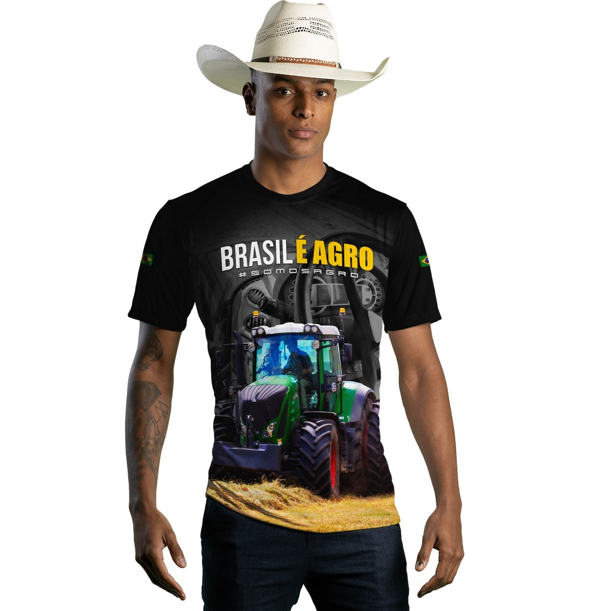 Camiseta Agro Brk Brasil é Agro 06 com Proteção Solar UV50+ - Brk Agro