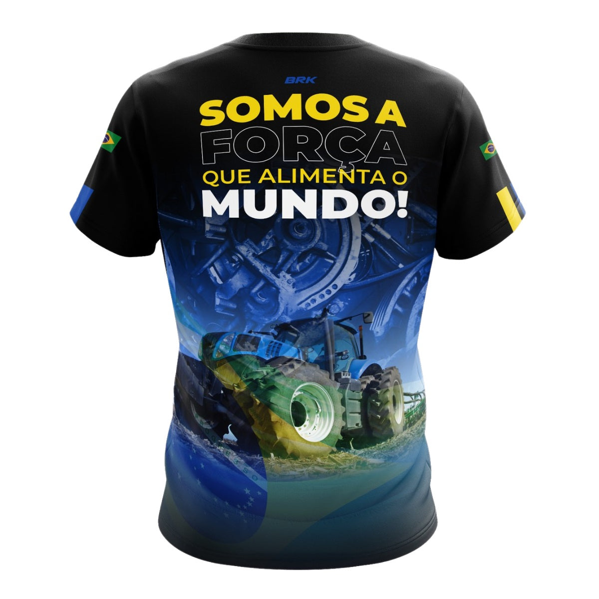 Camiseta Agro Brk A Força que Alimenta o Mundo com Proteção Solar UV50+ - Brk Agro