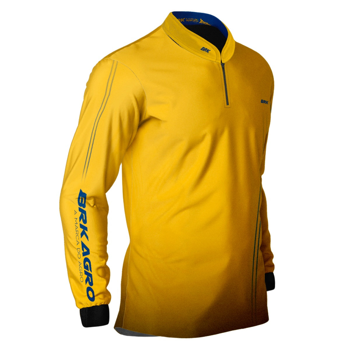 Camisa Agro Brk Básica Clean Amarela com Proteção Solar UV50+ - Brk Agro