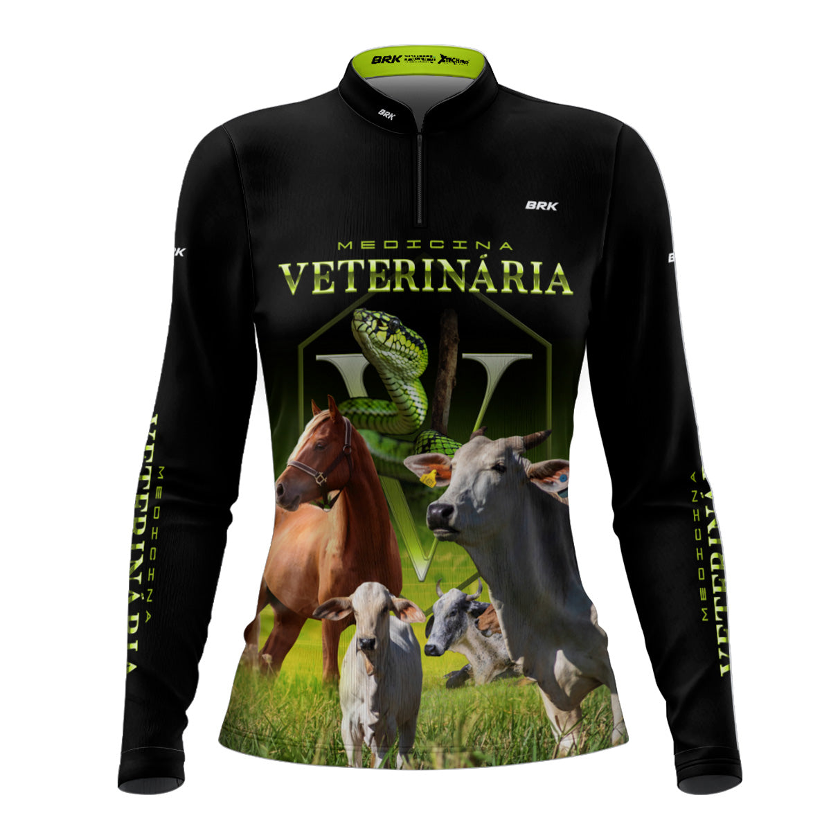 Camisa Agro Feminina Brk Medicina Veterinária com Proteção Solar UV50+ - Brk Agro