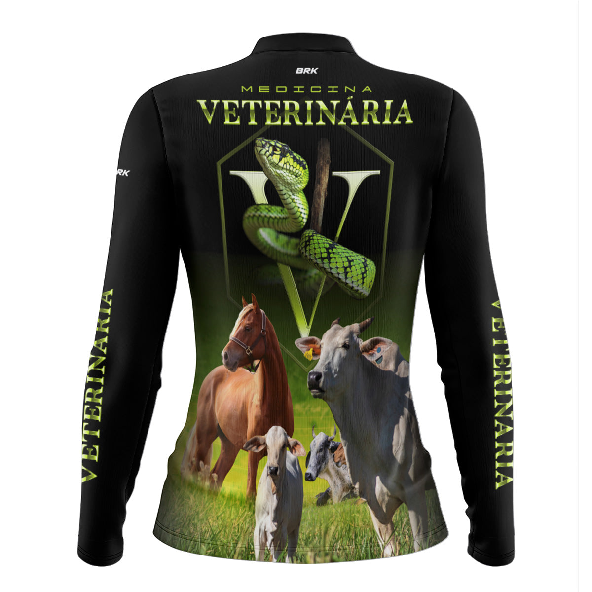 Camisa Agro Feminina Brk Medicina Veterinária com Proteção Solar UV50+ - Brk Agro