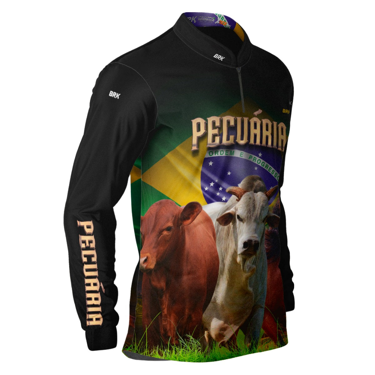 Camisa Agro Brk Pecuária Proteção Solar UV50+ Envio Imediato - Brk Agro