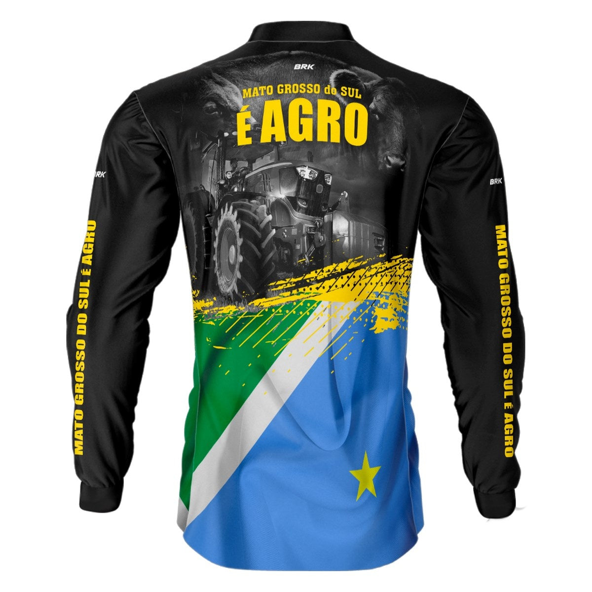 Camisa Agro Brk Mato Grosso do Sul é Agro com UV50+ Envio Imediato - Brk Agro