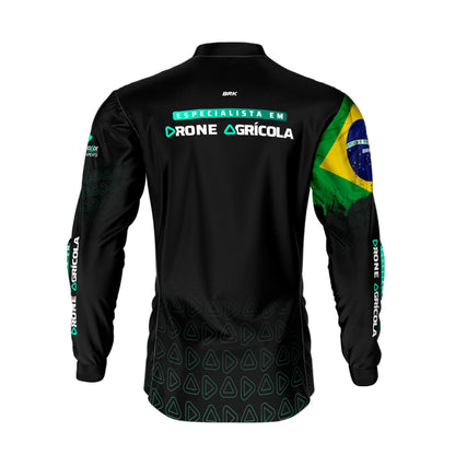 Camisa Agro Brk Drone Expert comunidade com Proteção Solar UV50+ - Brk Agro