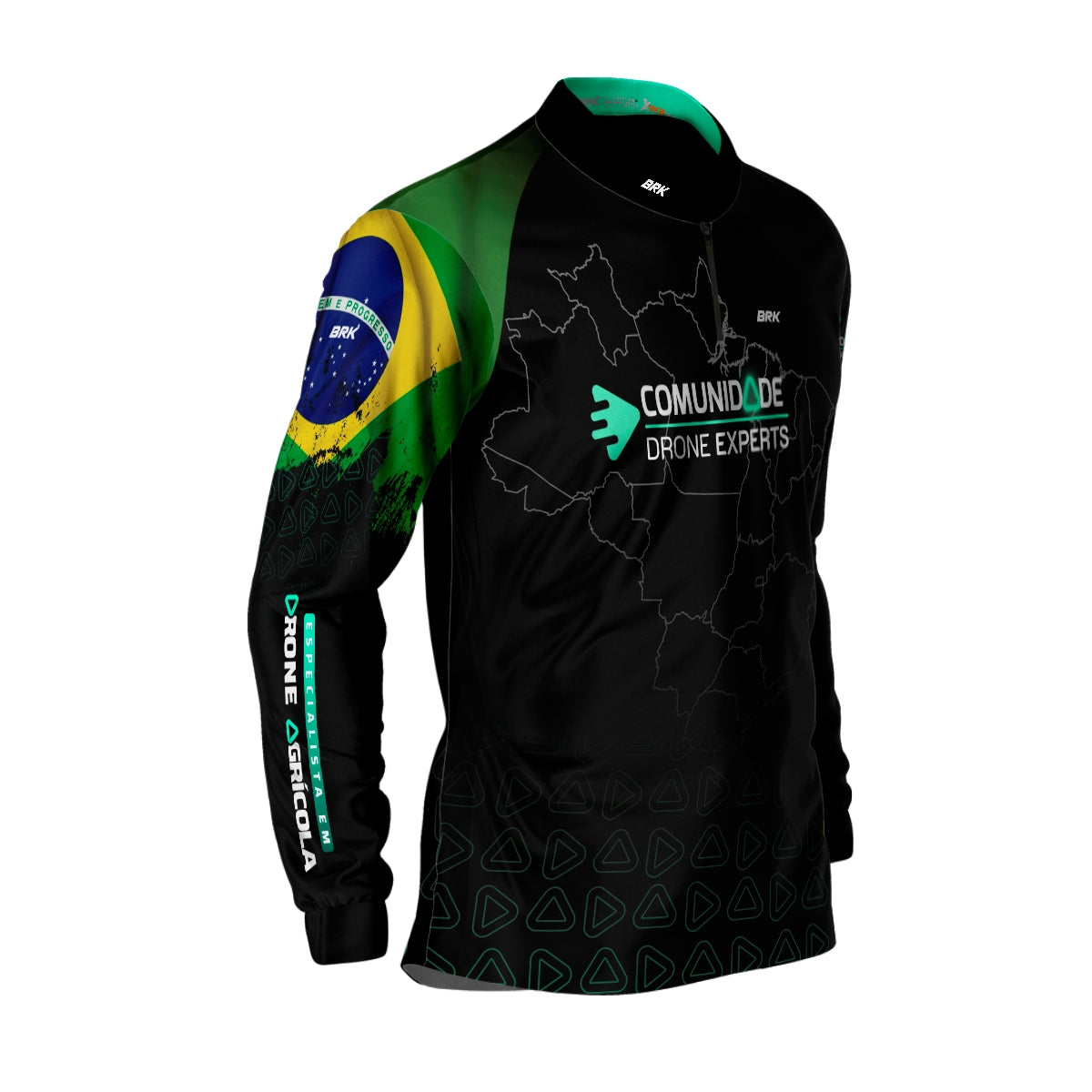 Camisa Agro Brk Drone Expert comunidade com Proteção Solar UV50+ - Brk Agro